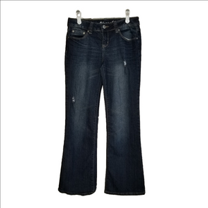 Bluenotes Low Rise Relaxed Flare Kate Distressed Jeans Label Reads Size 29x30